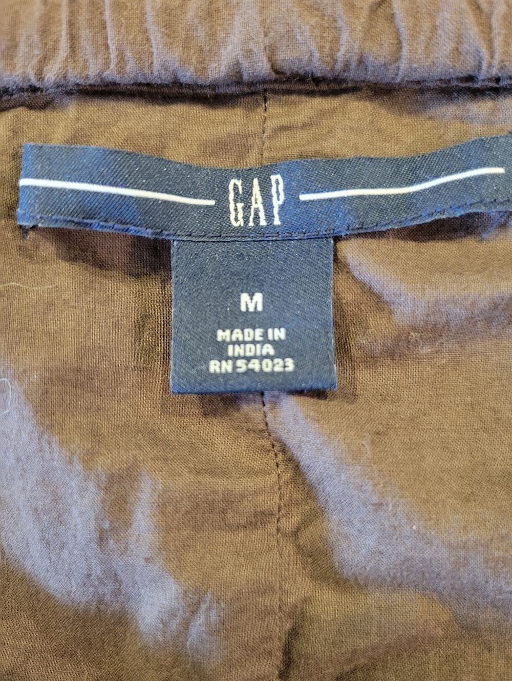 Y2K GAP Brown Cotton Tiered Maxi Skirt - Picture 5 of 7